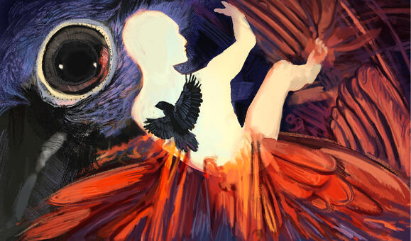 Fall into the ravens's wings